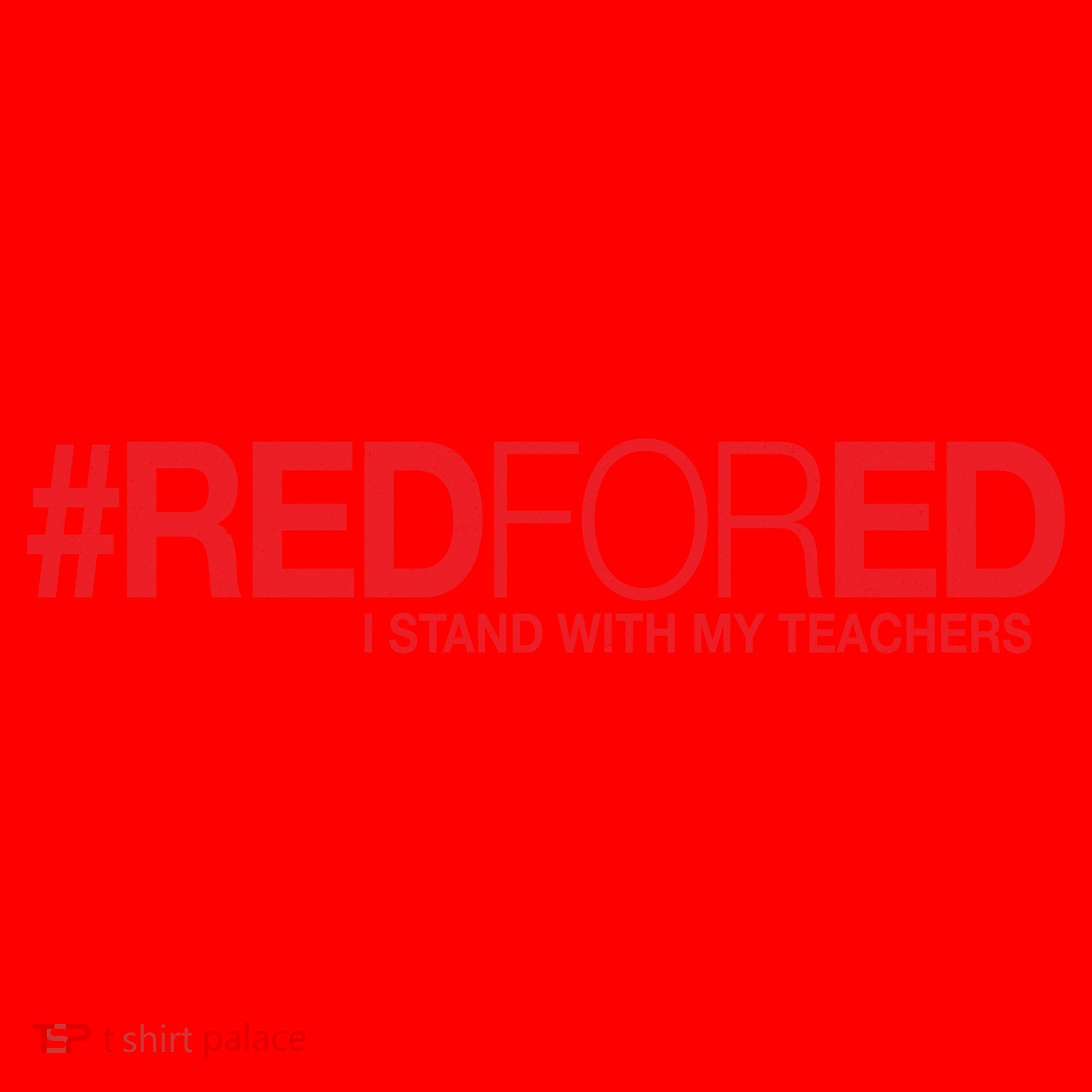 #RedForEd I Stand With My Teachers Red For Ed Santa Hat