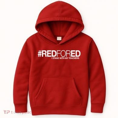 #RedForEd I Stand With My Teachers Red For Ed Kids Hoodie