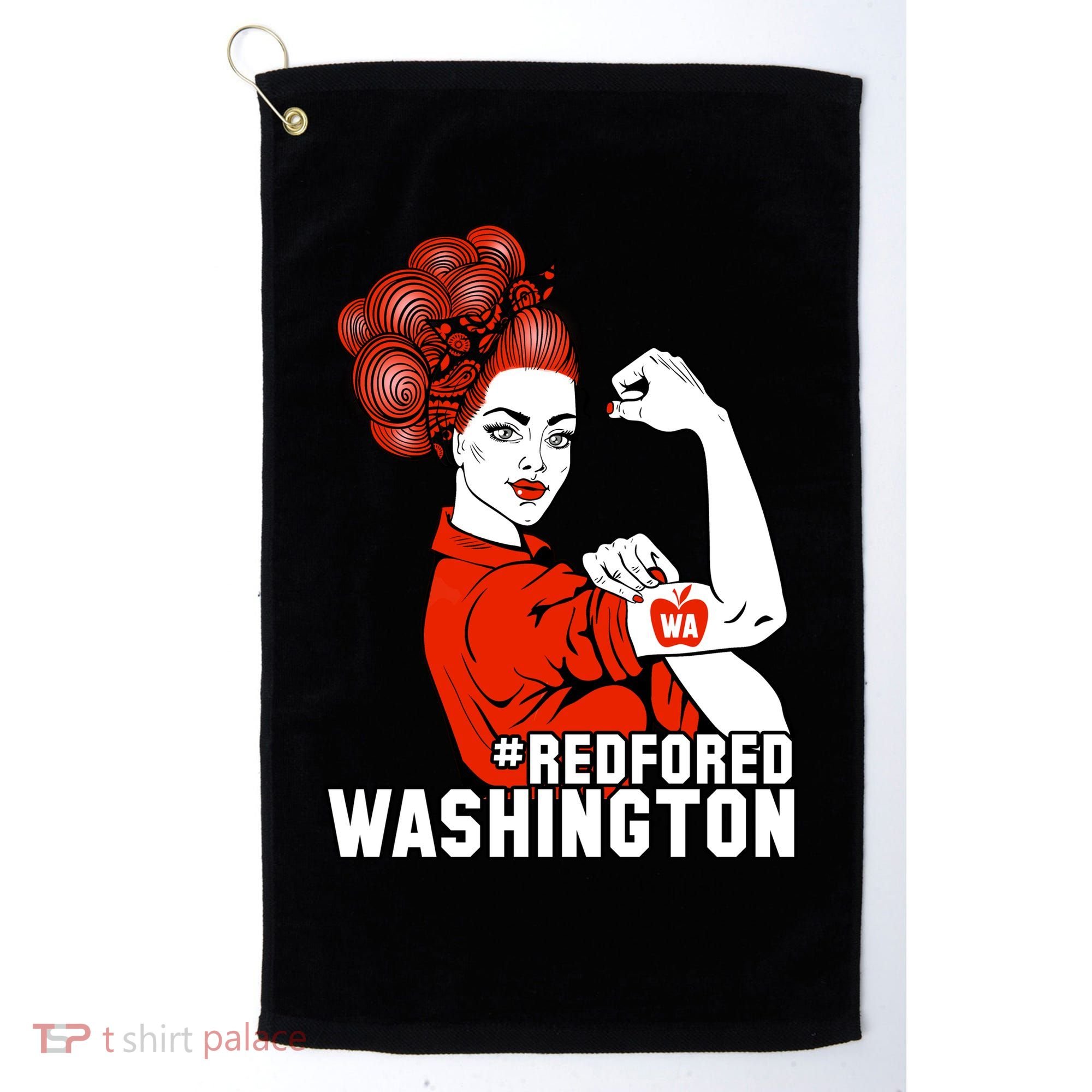 Redfored Red For Ed Washington Teachers Golf Towel