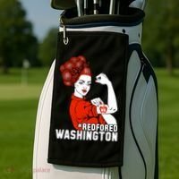 Redfored Red For Ed Washington Teachers Golf Towel thumb 2