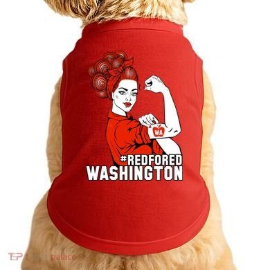 Redfored Red For Ed Washington Teachers Doggie Tank