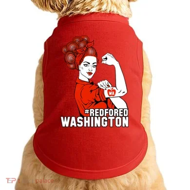 Redfored Red For Ed Washington Teachers Doggie Tank