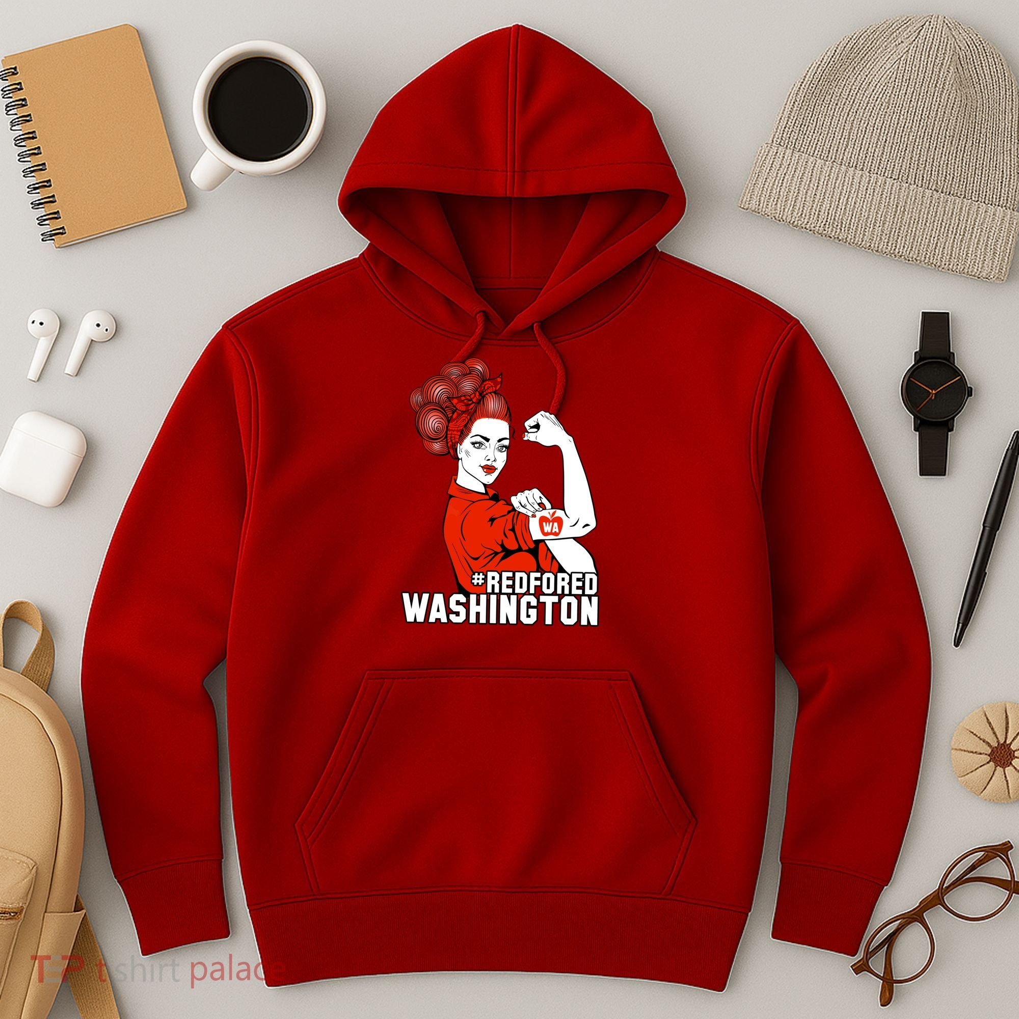 Redfored Red For Ed Washington Teachers Hoodie