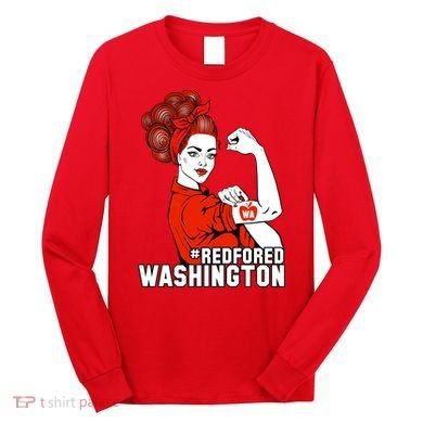 Redfored Red For Ed Washington Teachers Long Sleeve Shirt