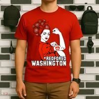 Redfored Red For Ed Washington Teachers T-Shirt thumb 6