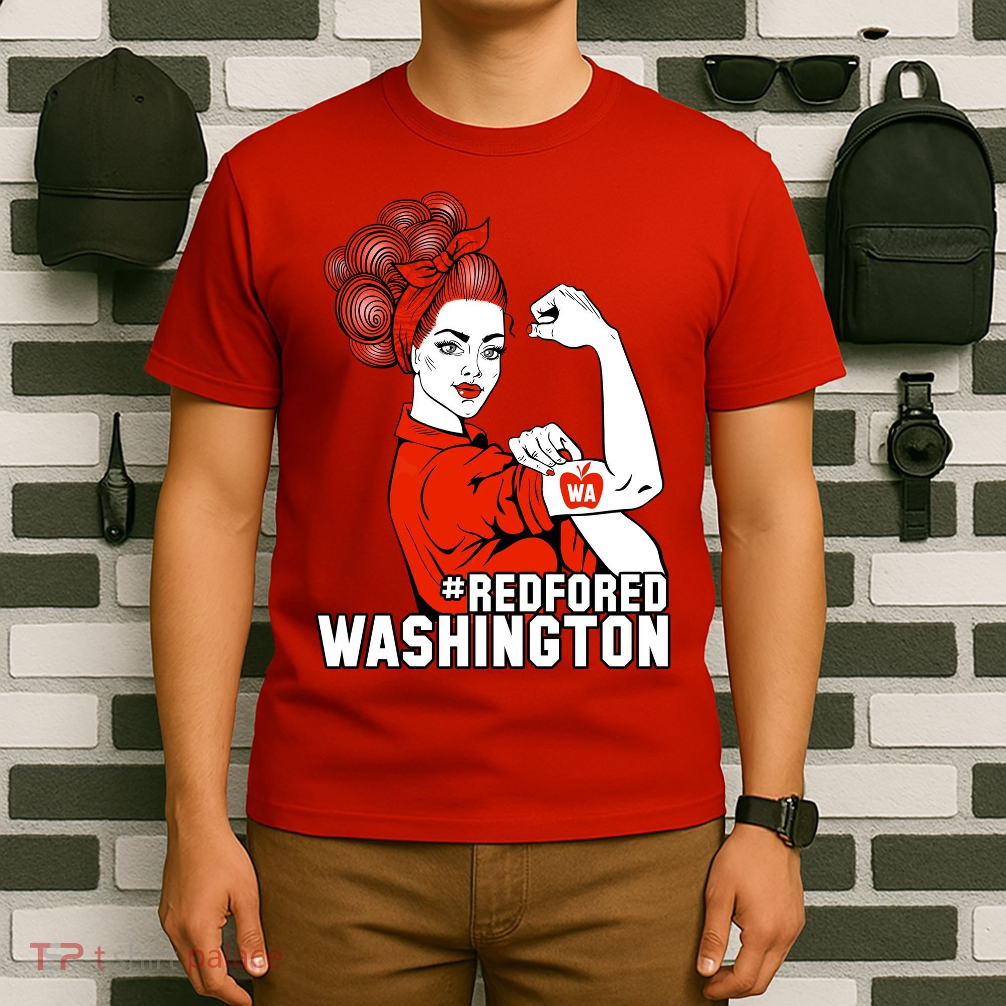 Redfored Red For Ed Washington Teachers T-Shirt