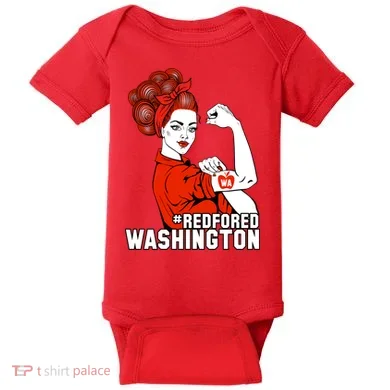 Redfored Red For Ed Washington Teachers Baby Bodysuit