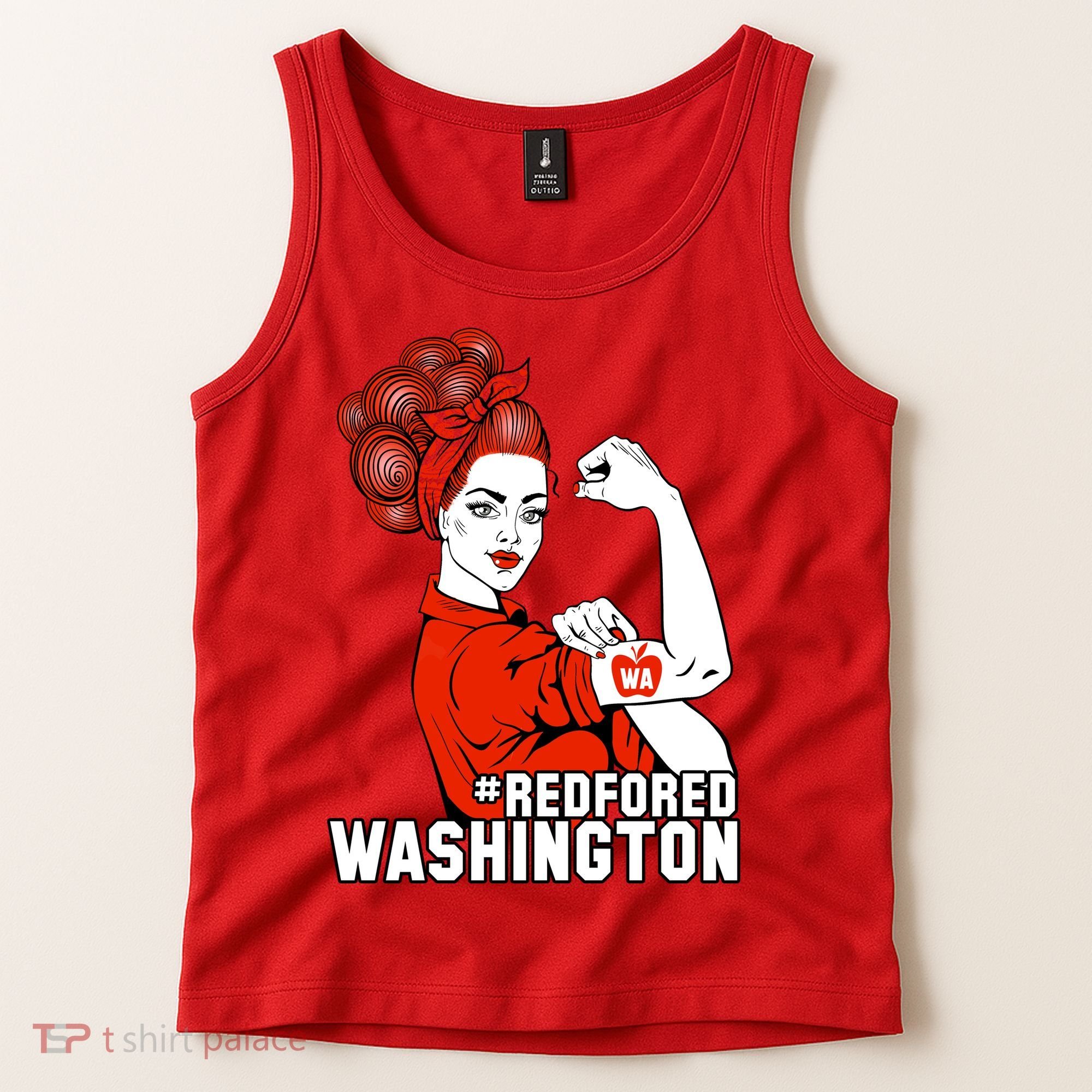 Redfored Red For Ed Washington Teachers Tank Top
