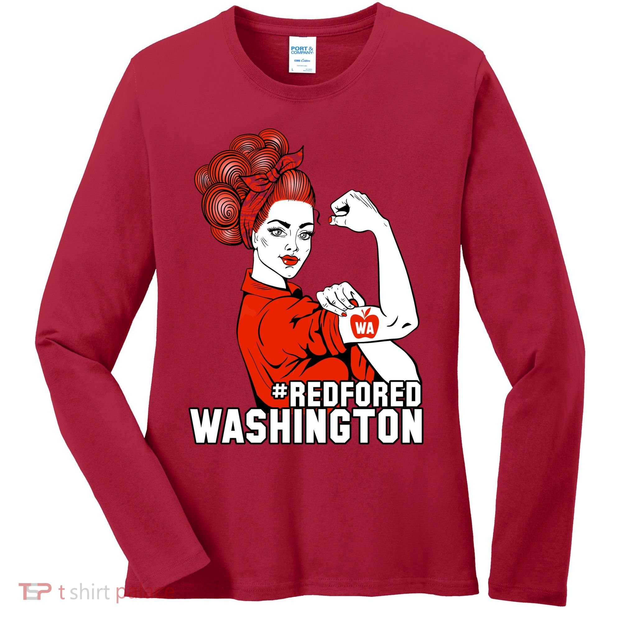 Redfored Red For Ed Washington Teachers Women's Long Sleeve Shirt