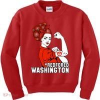 Redfored Red For Ed Washington Teachers Kids Sweatshirt thumb 0
