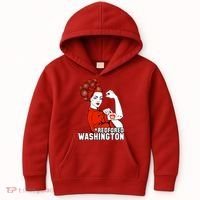 Redfored Red For Ed Washington Teachers Kids Hoodie thumb 0