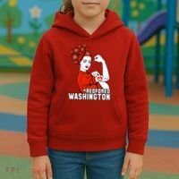 Redfored Red For Ed Washington Teachers Kids Hoodie thumb 3