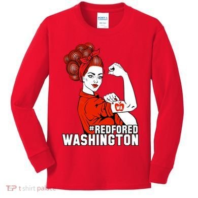 Redfored Red For Ed Washington Teachers Kids Long Sleeve Shirt