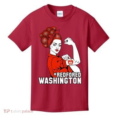 Redfored Red For Ed Washington Teachers Kids T-Shirt