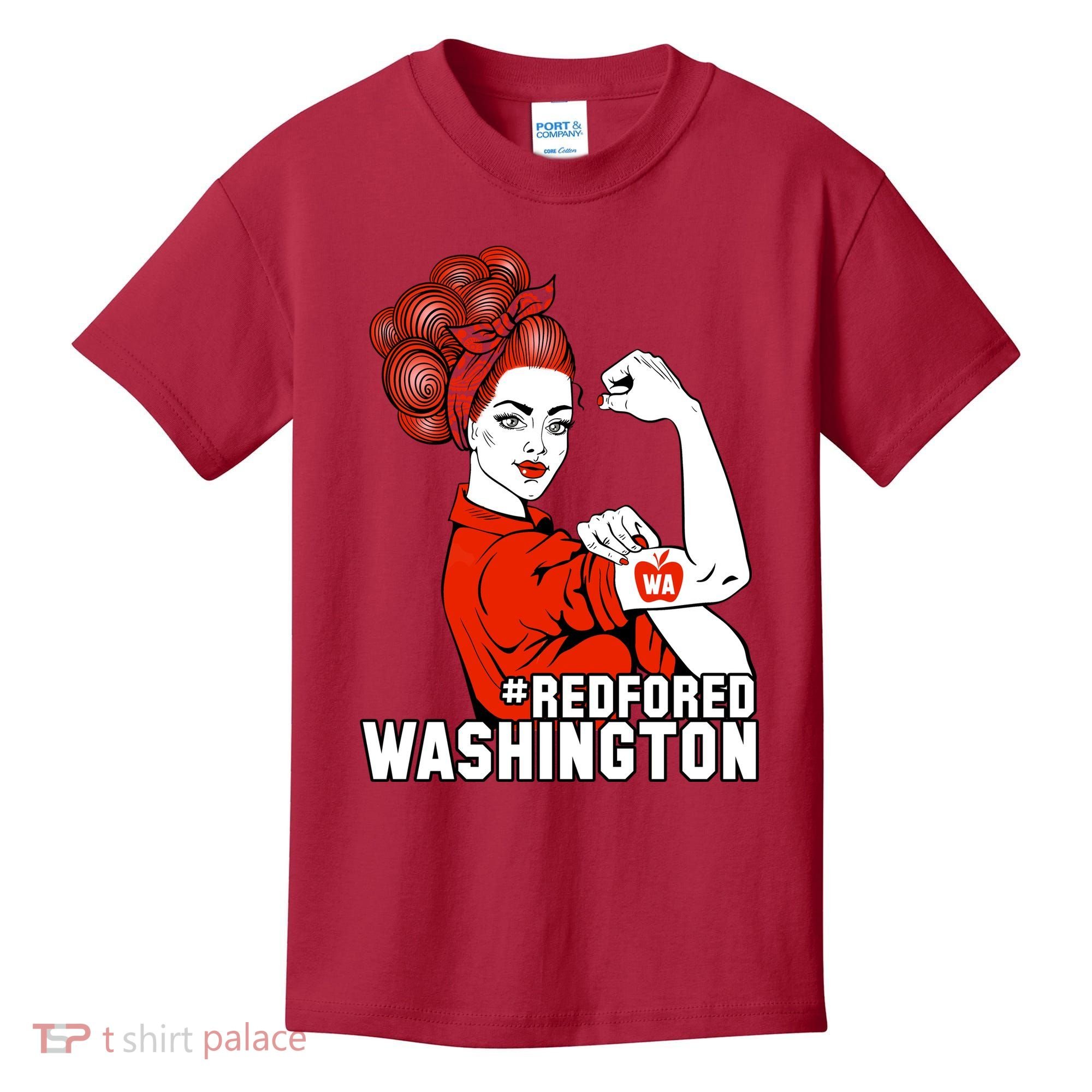 Redfored Red For Ed Washington Teachers Kids T-Shirt