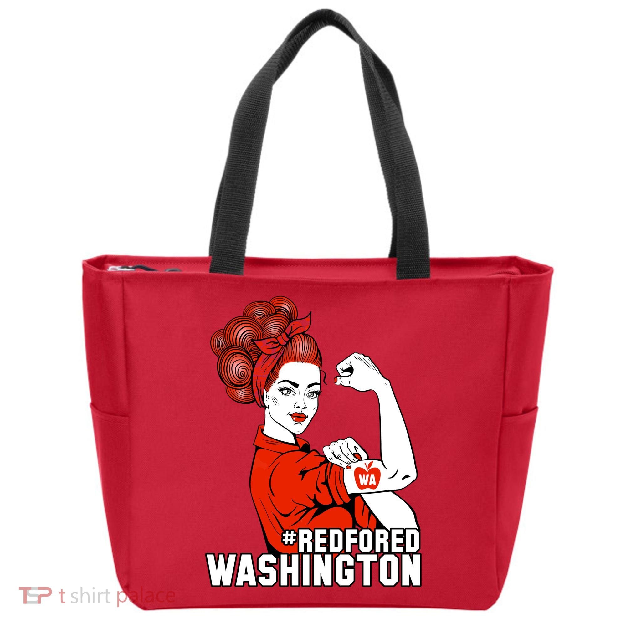 Redfored Red For Ed Washington Teachers Tote Bag