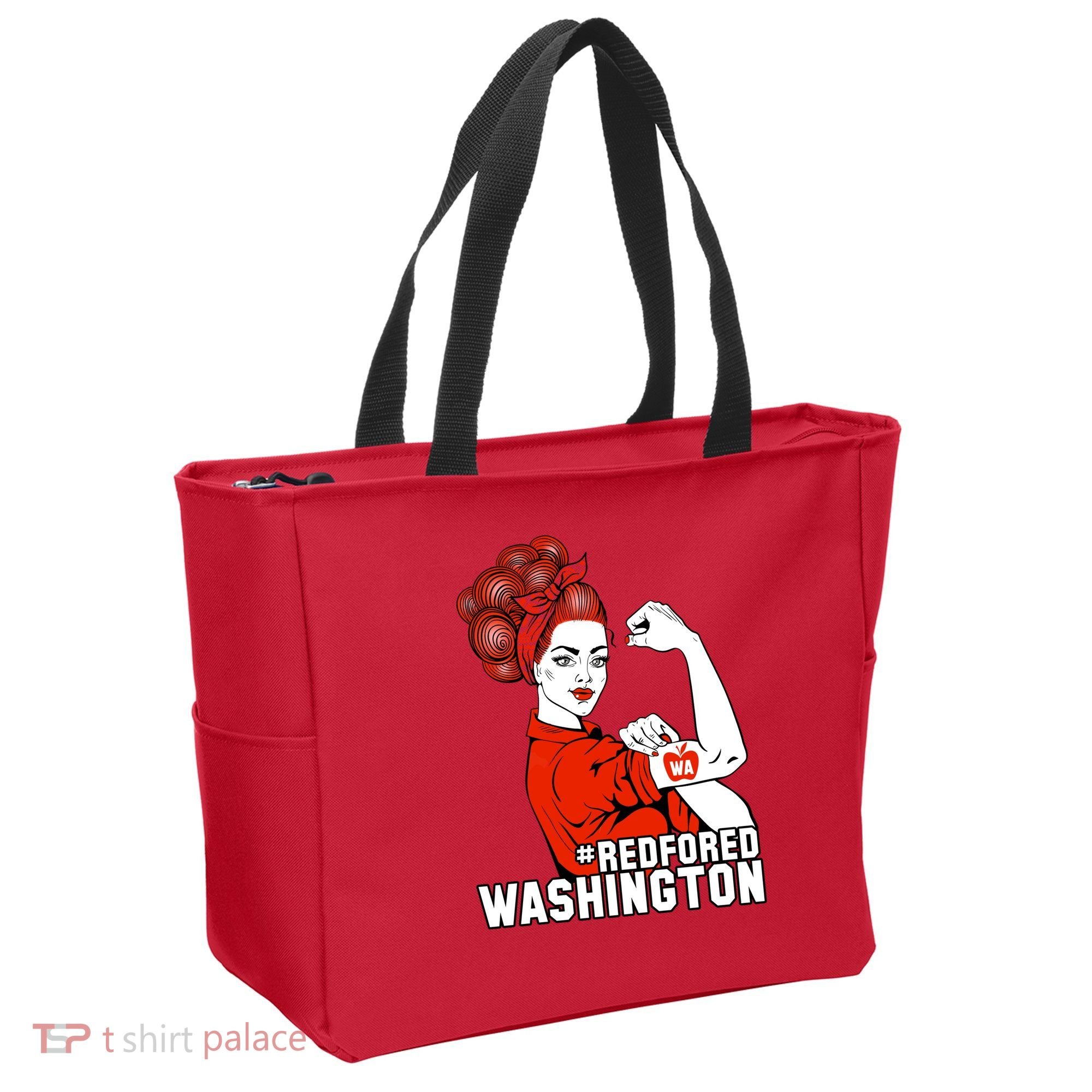 Redfored Red For Ed Washington Teachers Tote Bag