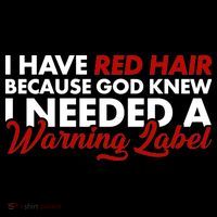  Redhead God Gave Me A Warning Label Doggie Tank thumb 4
