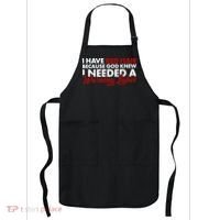  Redhead God Gave Me A Warning Label Apron thumb 0