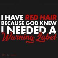  Redhead God Gave Me A Warning Label Kids Hoodie thumb 5