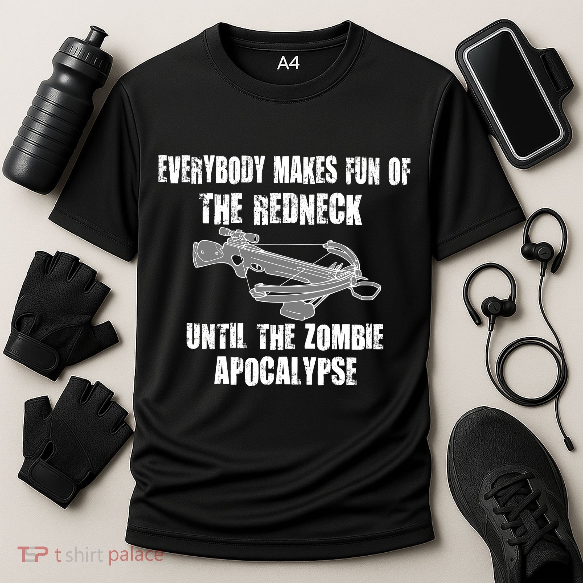 Redneck Zombie Killer Cooling Performance Crew T-Shirt