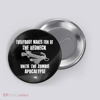 Redneck Zombie Killer Button