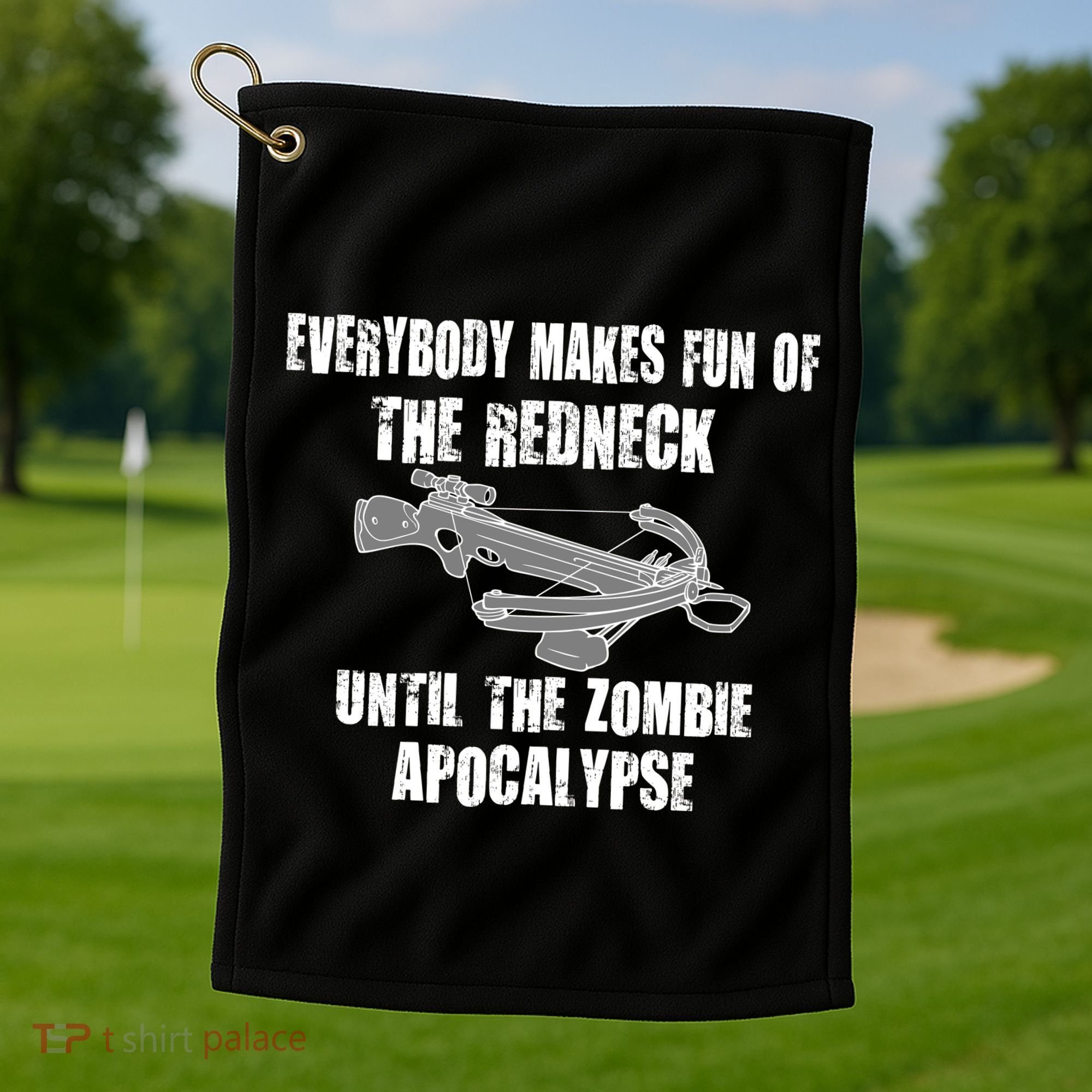 Redneck Zombie Killer Golf Towel