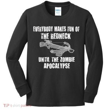 Redneck Zombie Killer Kids Long Sleeve Shirt
