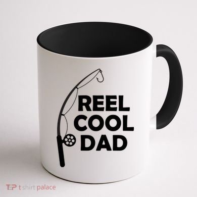 Reel Cool Fishing Dad Coffee Mug back