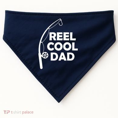Reel Cool Fishing Dad USA-Made Doggie Bandana