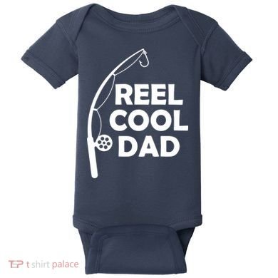 Reel Cool Fishing Dad Baby Bodysuit