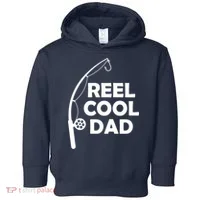 Reel Cool Fishing Dad Toddler Hoodie thumb 0