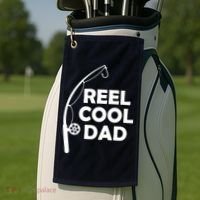 Reel Cool Fishing Dad Golf Towel thumb 2