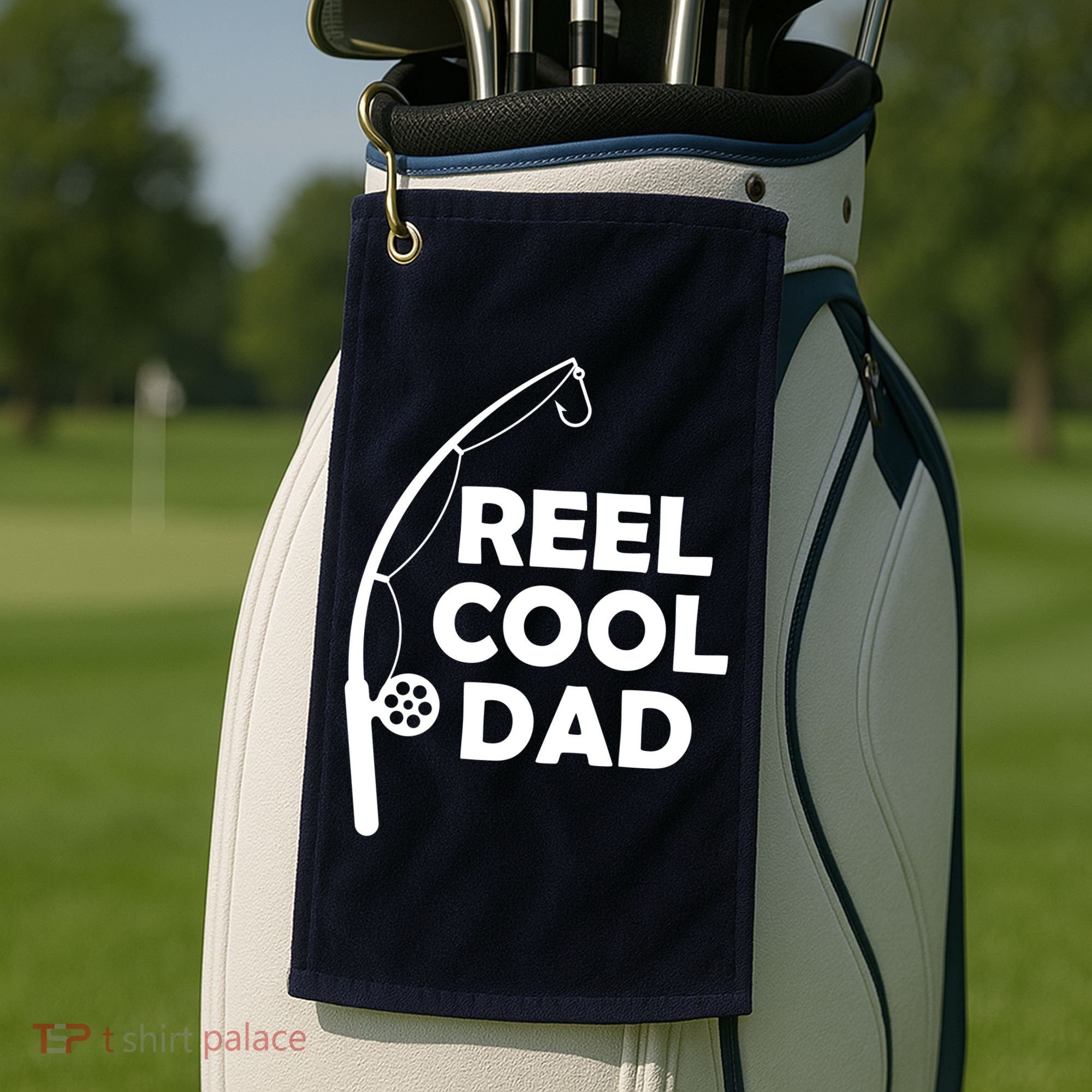Reel Cool Fishing Dad Golf Towel