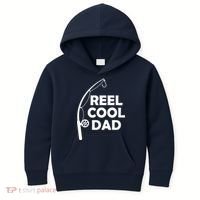 Reel Cool Fishing Dad Kids Hoodie thumb 0