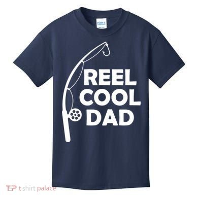 Reel Cool Fishing Dad Kids T-Shirt