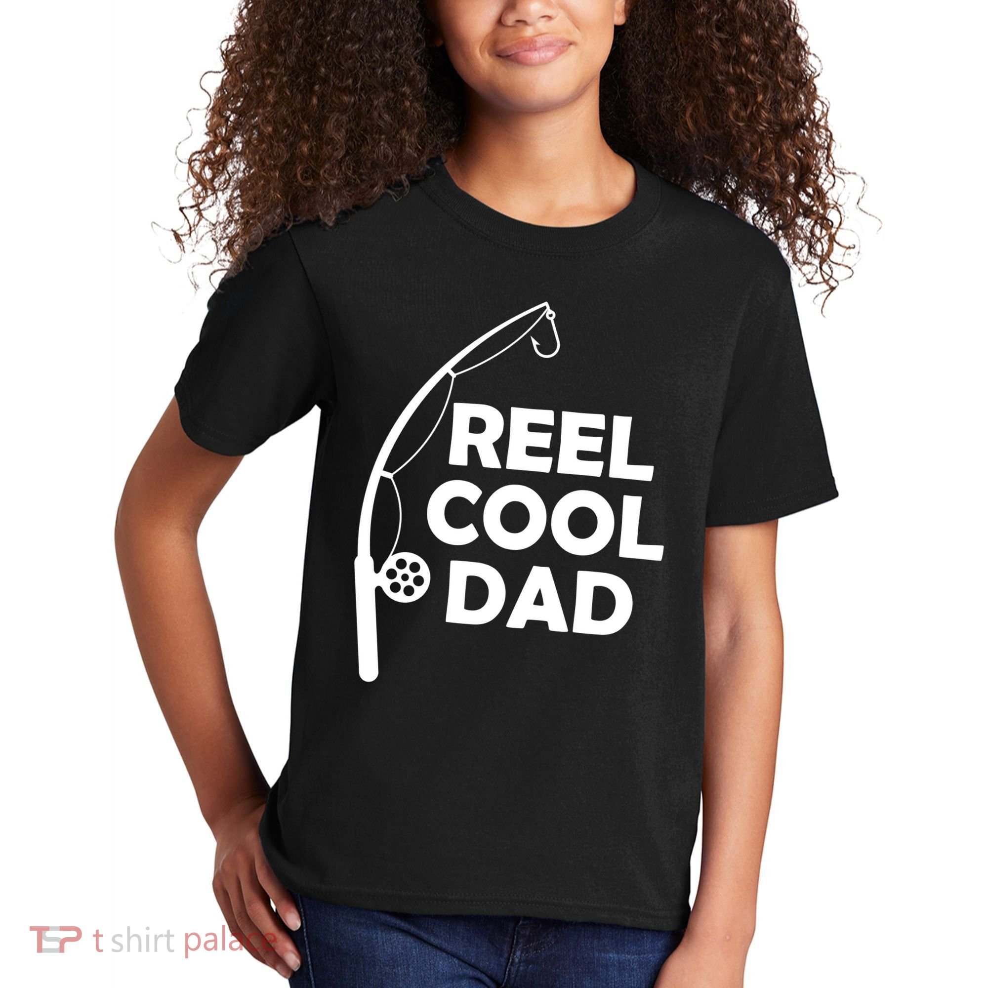 Reel Cool Fishing Dad Kids T-Shirt