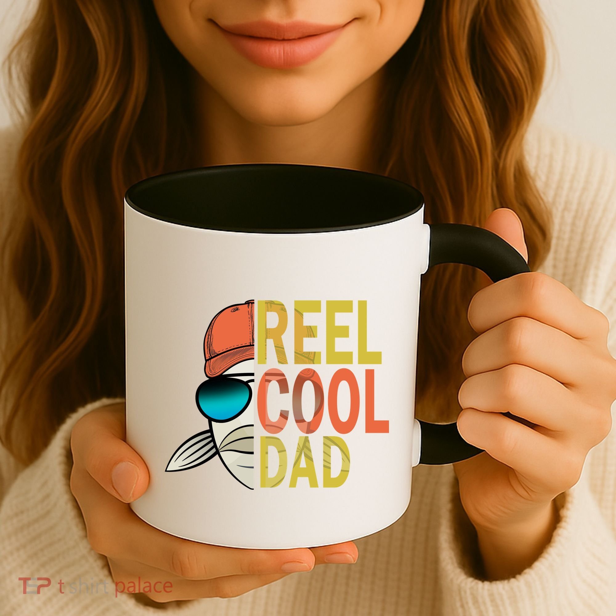 Reel Cool Fishing Dad Funny Coffee Mug