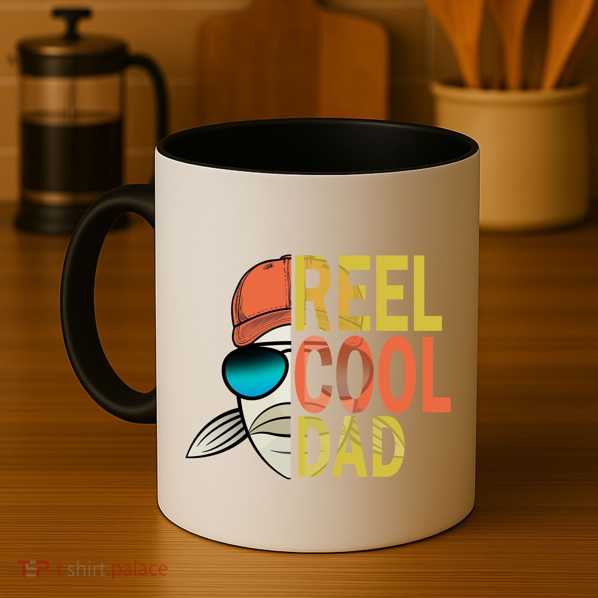 Reel Cool Fishing Dad Funny Coffee Mug
