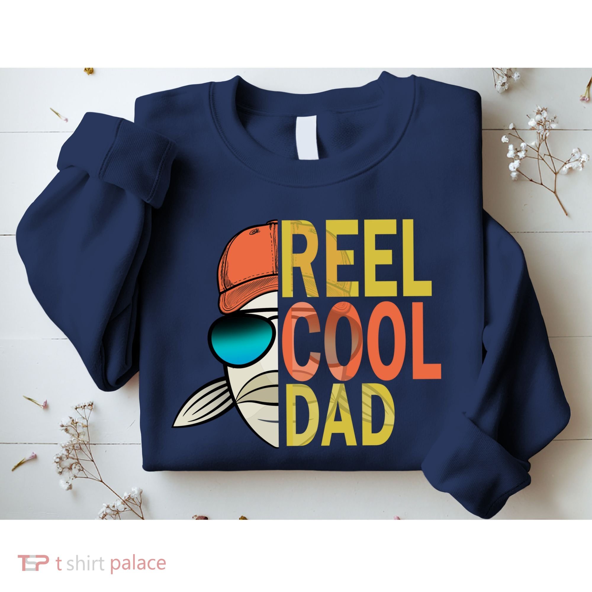 Reel Cool Fishing Dad Funny Sweatshirt