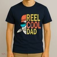 Reel Cool Fishing Dad Funny T-Shirt thumb 3