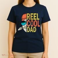 Reel Cool Fishing Dad Funny T-Shirt thumb 4
