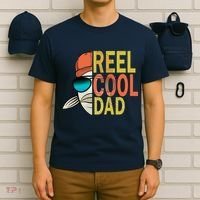 Reel Cool Fishing Dad Funny T-Shirt thumb 6