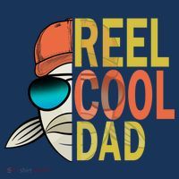 Reel Cool Fishing Dad Funny Button thumb 1