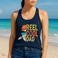 Reel Cool Fishing Dad Funny Women's Tank Top thumb 2
