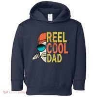 Reel Cool Fishing Dad Funny Toddler Hoodie thumb 0