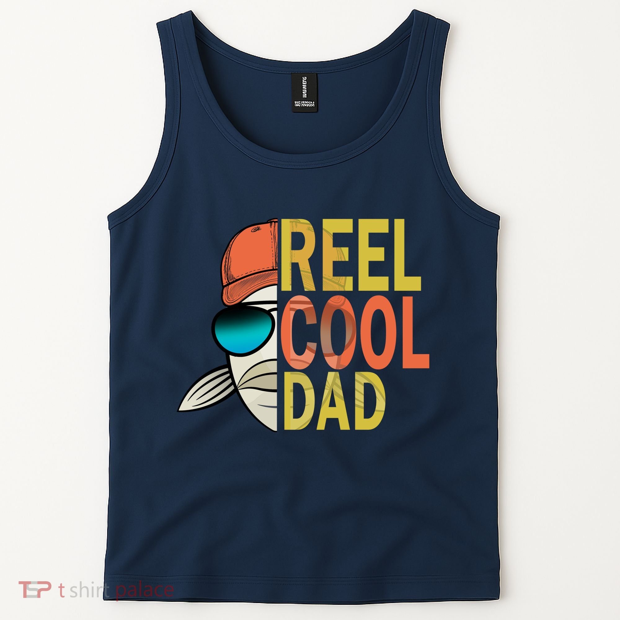 Reel Cool Fishing Dad Funny Tank Top