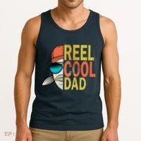 Reel Cool Fishing Dad Funny Tank Top thumb 3