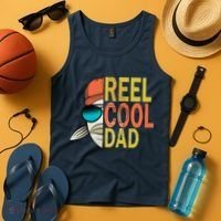 Reel Cool Fishing Dad Funny Tank Top thumb 4