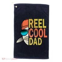 Reel Cool Fishing Dad Funny Golf Towel thumb 0